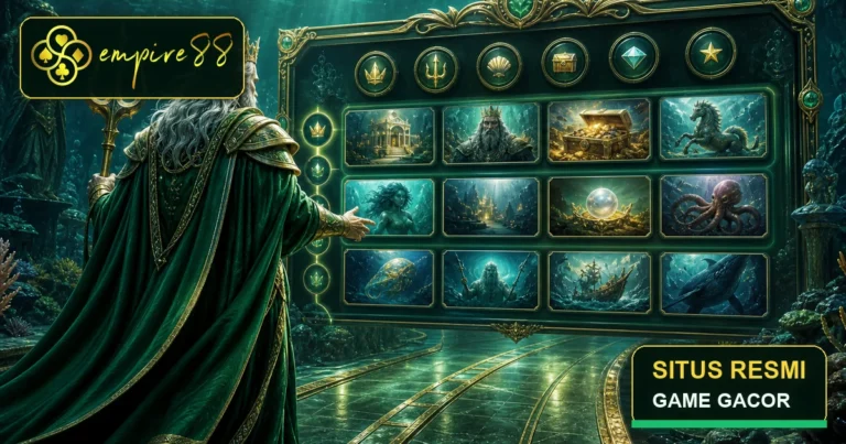 King Poseidon menjelajahi menu Empire88 situs slot, situs resmi dan game gacor