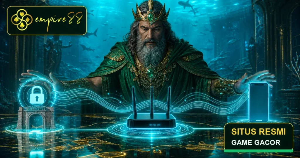 King Poseidon menjaga koneksi Empire88 slot login