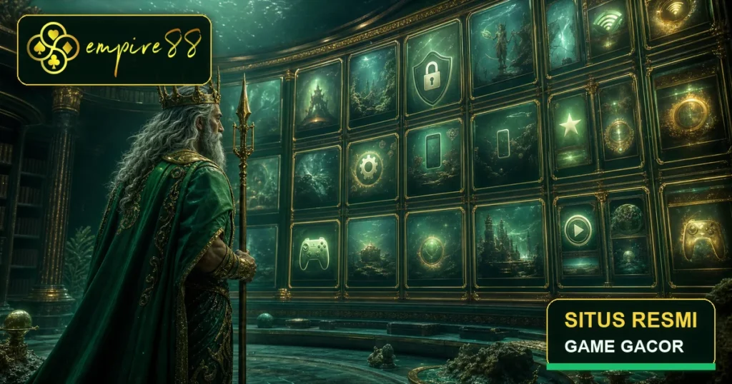 King Poseidon menjelajahi katalog Empire88, situs resmi dan game gacor