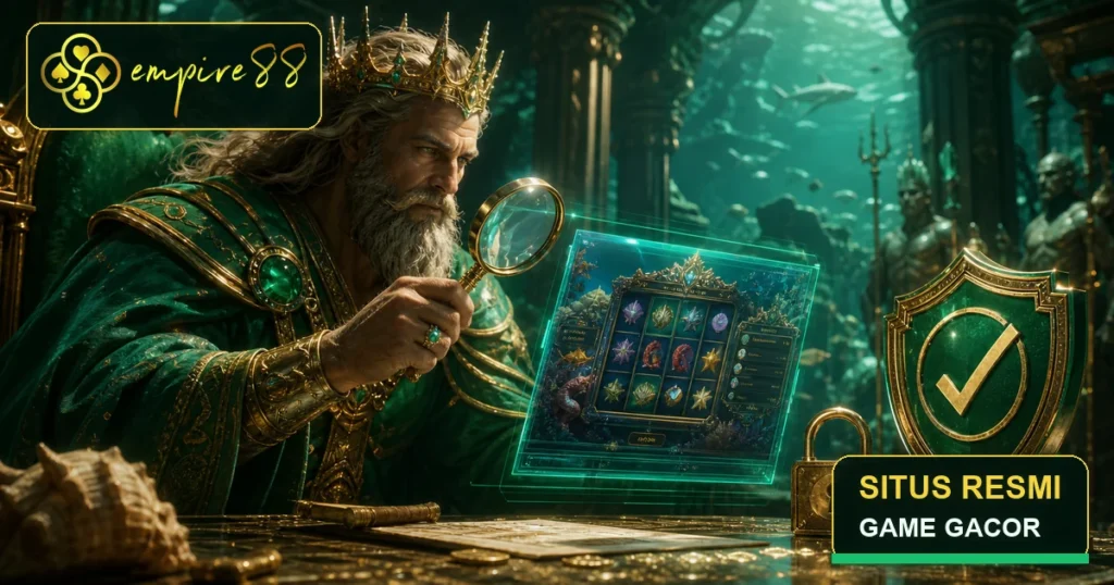 King Poseidon memverifikasi situs slot Empire88, situs resmi dan game gacor